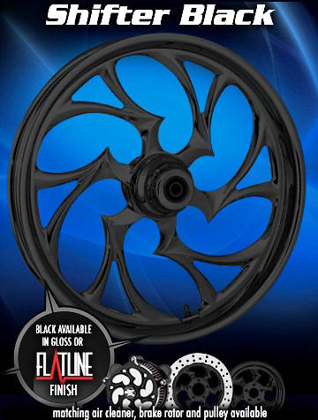 Motorcycle / Cruiser RC Components Black Billet Rims - 1(509)466-3410